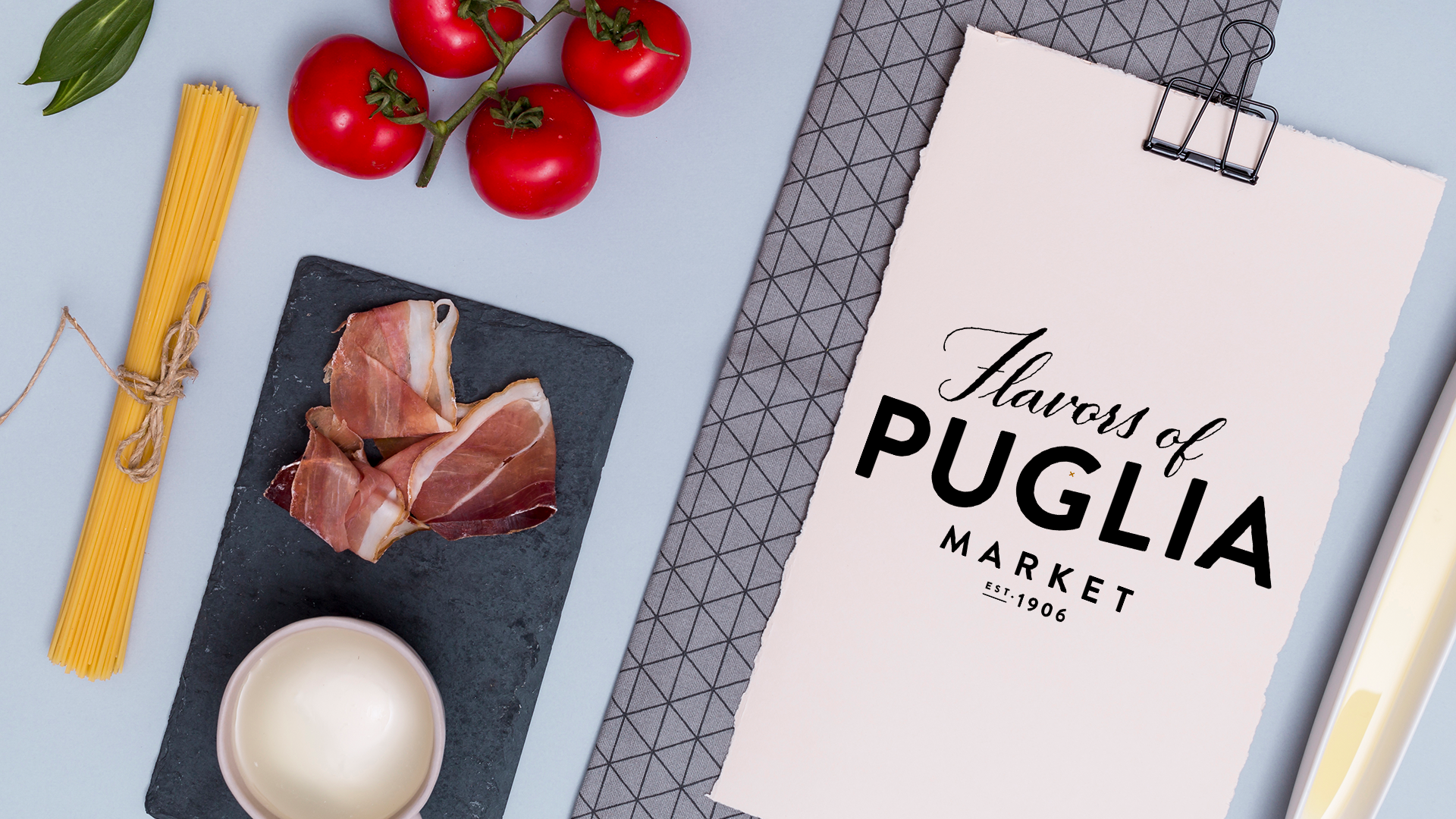 Flavors of Puglia lettering