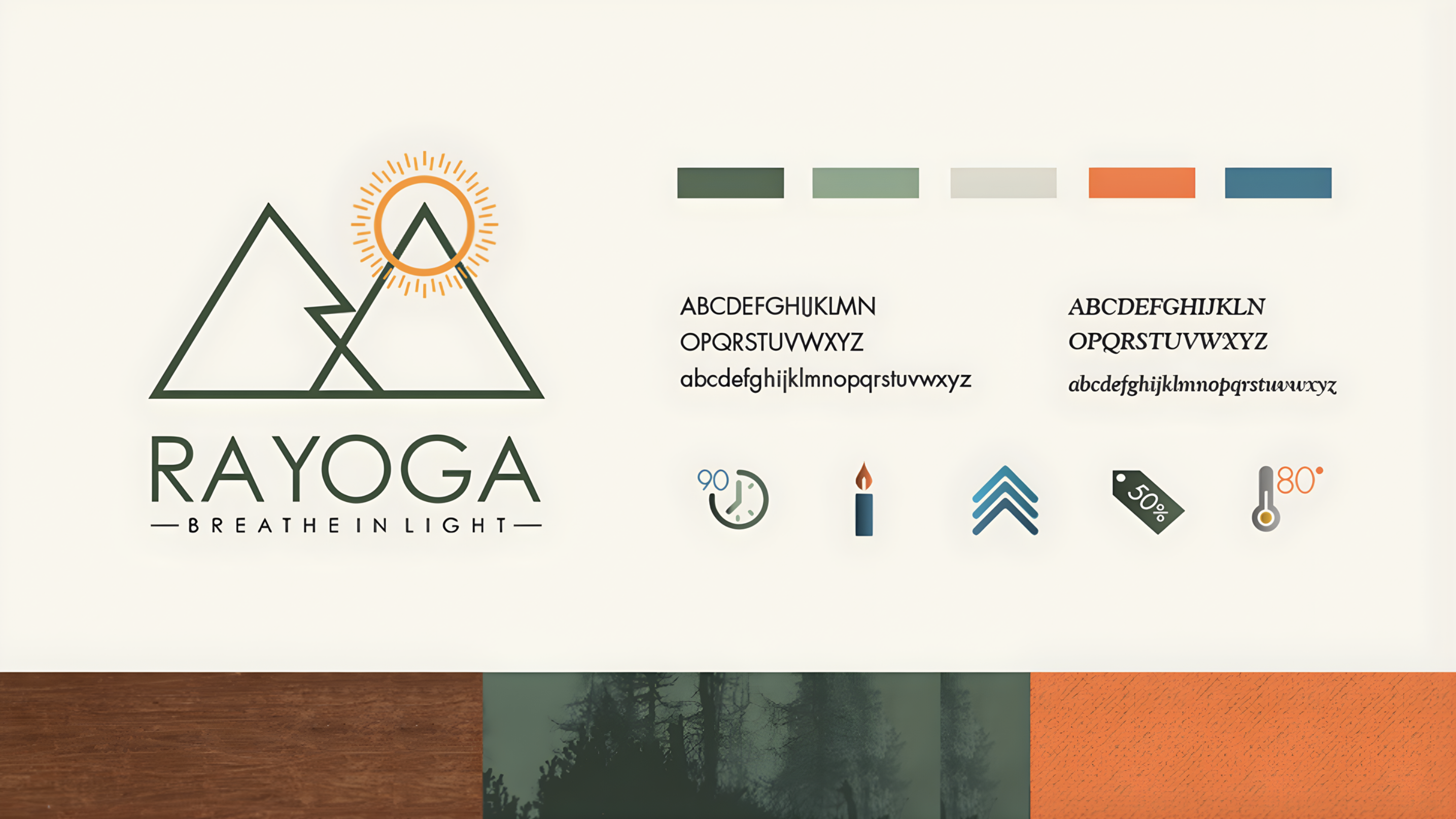 Ra Yoga brand identity system