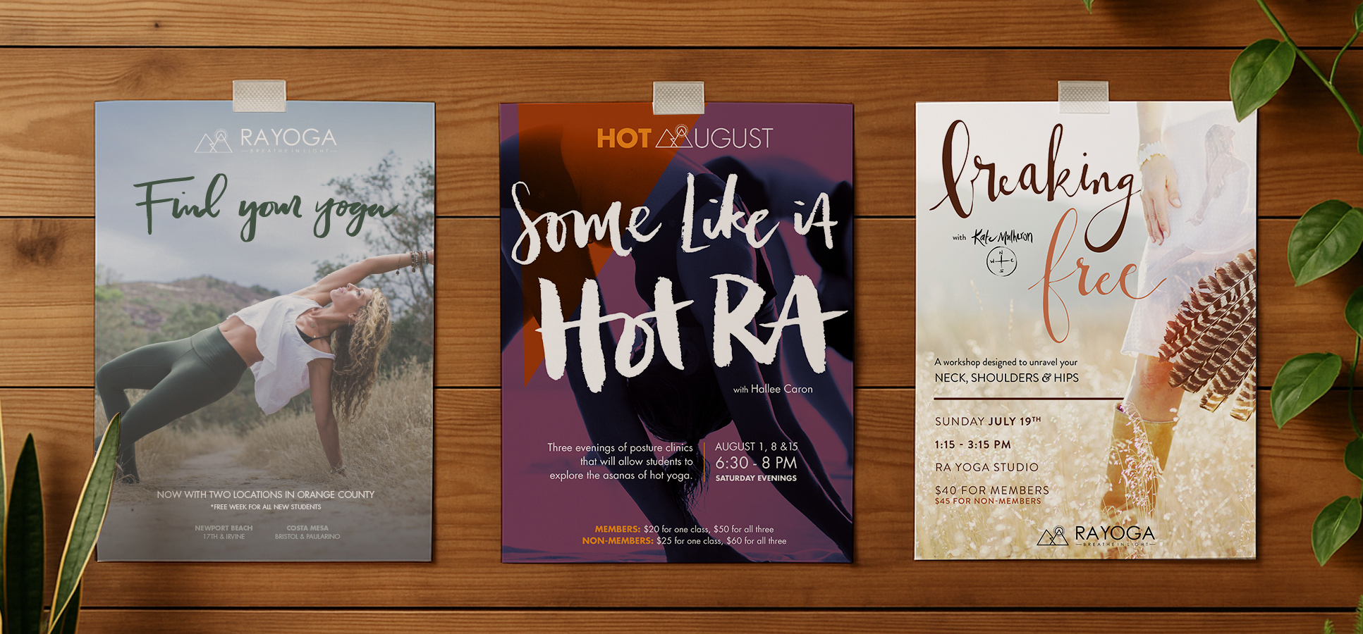 Ra Yoga print promos