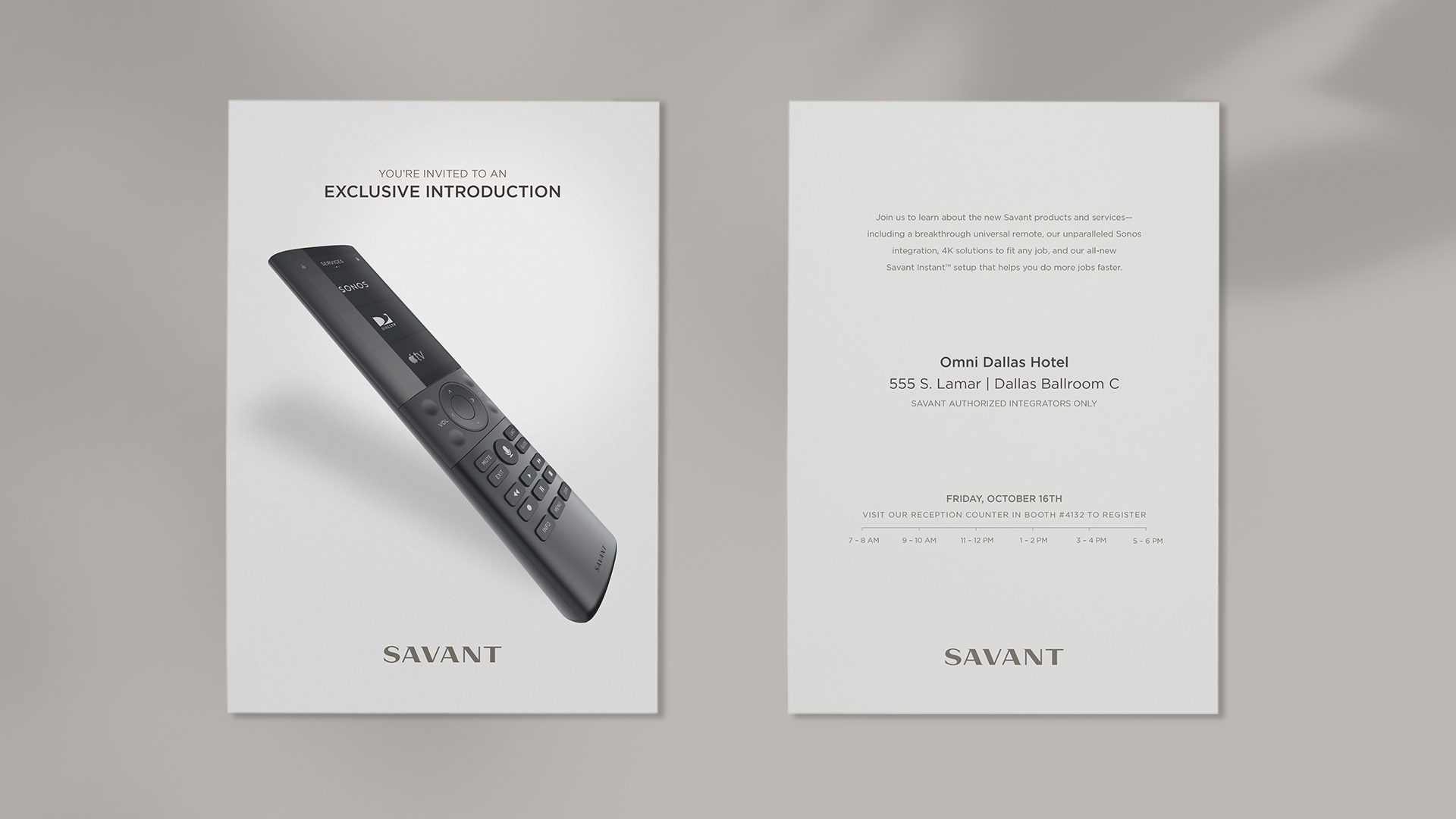 Product launch invitation